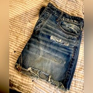 American Eagle denim mini skirt